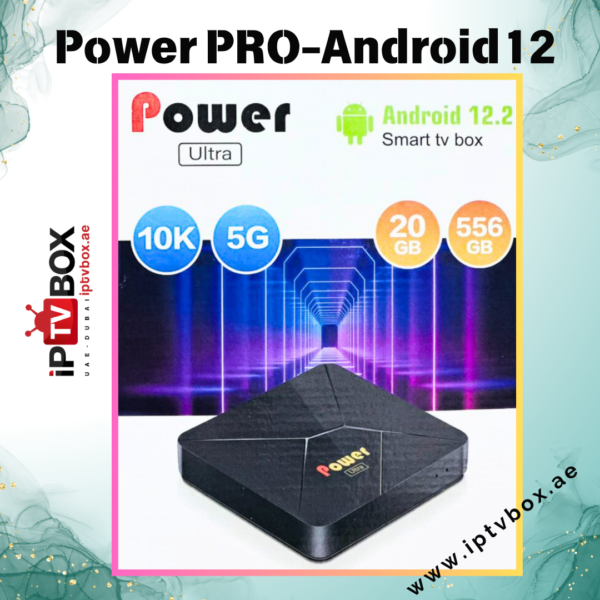 Power PRO New Smart TV BOX- Android12- RAM 20GB-Storage 556 GB-10K UHD