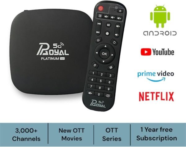 Latest Android iptv Box 2025 -(Royal Platinum 5G) 16k, 128GB RAM, 1TB ROM - Image 3