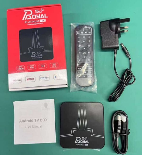 Latest Android iptv Box 2025 -(Royal Platinum 5G) 16k, 128GB RAM, 1TB ROM - Image 2