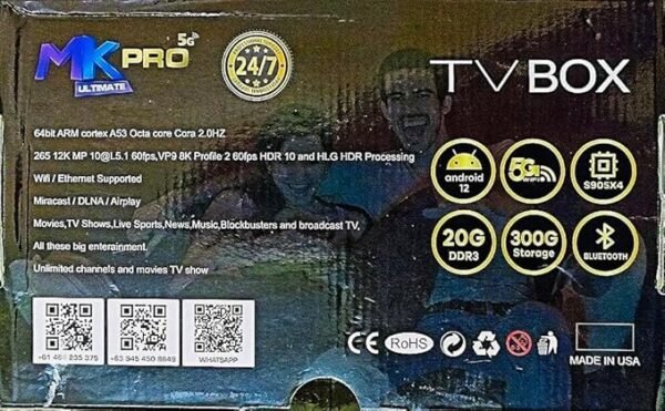Generic Mk Pro Tv Box Ultimate 12K UHD -32GB RAM, 512GB ROM, Android 12 - Image 3