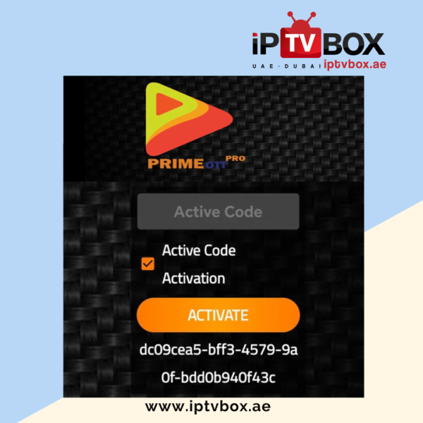 Prime OTT IPTV Subscription