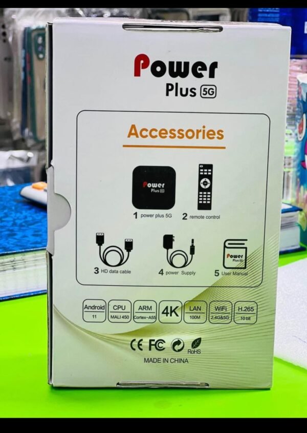 New version power plus android IPTV box- 8GB RAM, 256GB ROM, 4K HD - Image 2