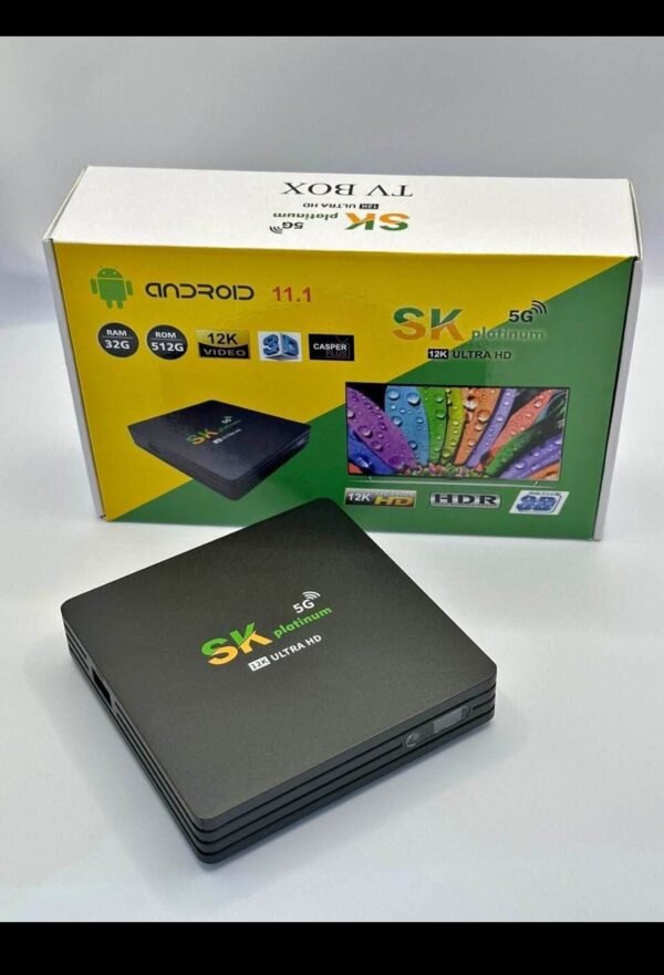 SK platinum Android IPTV Box - 32GB RAM, 512GB ROM, 12K UHD - Image 2